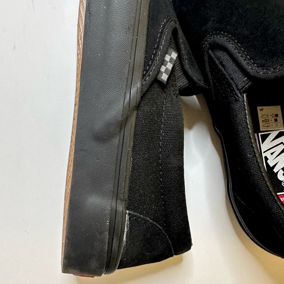 Vans Pop Cush Slip-ons Men’s Size 10 in All Black - Picture 11 of 16